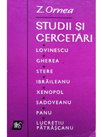 Studii si cercetari