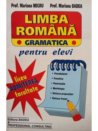 Limba romana - Gramatica pentru elevi