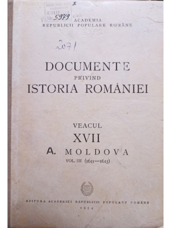 Documente privind istoria Romaniei, veacul XVII A. Moldova, vol. 3