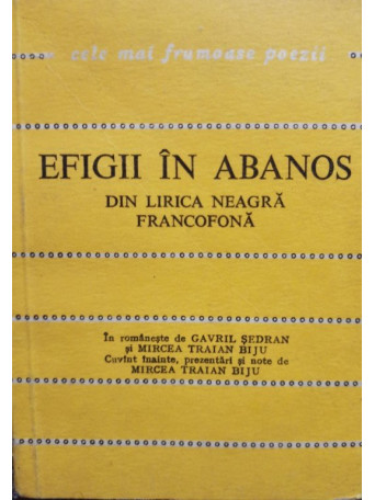 Din lirica neagra francofona