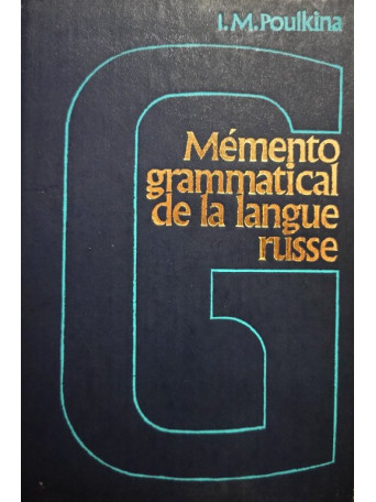 Memento grammatical de la langue russe