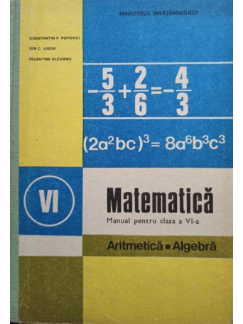 Matematica - Manual pentru clasa a VI-a