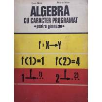 Algebra cu caracter programat pentru gimanziu