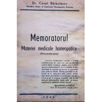 Memoratorul materiei medicale homeopatice (homeoterapie)