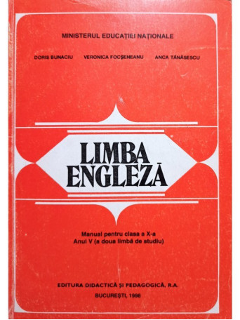 Limba engleza - Manual pentru clasa a X-a, anul V (a doua limba de studiu)