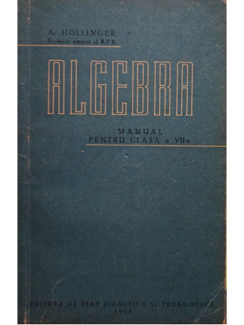 Algebra - Manual pentru clasa a VII-a