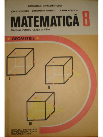 Matematica - Manual pentru clasa a VIII-a