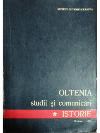 Oltenia - Studii si comunicari - Istorie