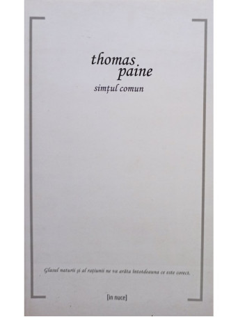 Thomas Paine - Simtul comun - 2013 - brosata