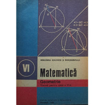 Matematica. Manual pentru clasa a VI-a - Geometrie