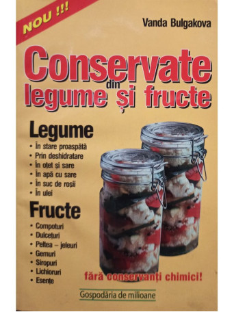 Conserve din legume si fructe