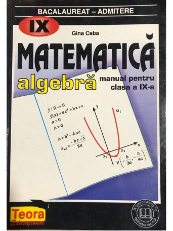 Matematica - Algebra - Manual pentru clasa a IX-a