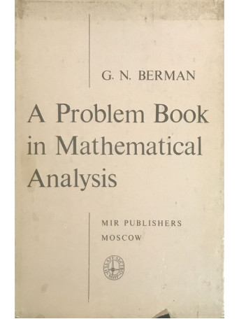 A Problem Book in Mathematical Analysis