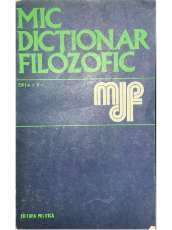 Mic dictionar filozofic (ed. II)