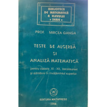 Teste de algebra si analiza matematica