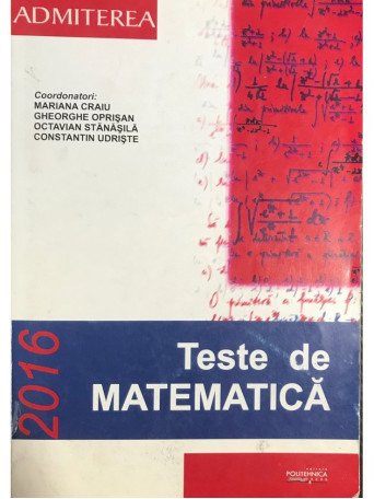 Teste de matematica - 2016