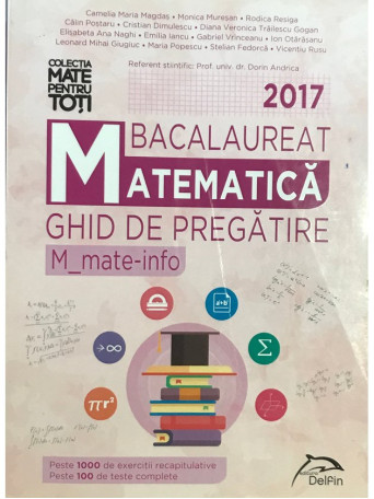 Bacalaureat matematica 2017 - Ghid de pregatire