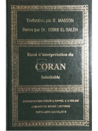 Essai d'interpretation du Coran - Cartonata