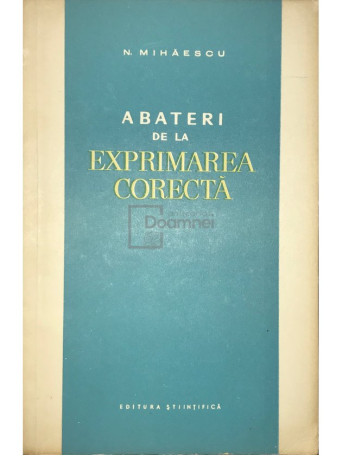 Abateri de la exprimarea corecta