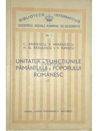 Unitatea si functiunile pamantului si poporului romanesc