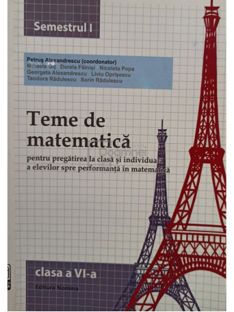 Teme de matematica, clasa a VI-a, semestrul I