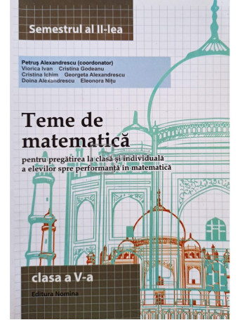 Teme de matematica, clasa a V-a, semestrul al II-lea