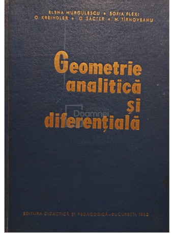 Geometrie analitica si diferentiala