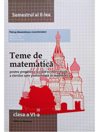 Teme de matematica clasa a VI-a, semestrul al II-lea