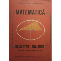 Matematica. Geometrie analitica, manual pentru clasa a XI-a