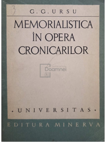 Memorialistica in opera cronicarilor