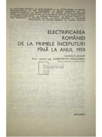 Istoria energeticii si electrotehnicii in Romania - vol. 1