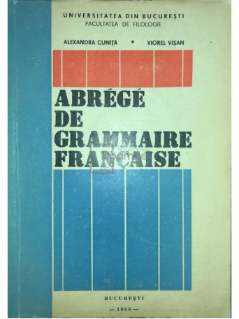 Abrege de grammaire francaise (dedicatie)