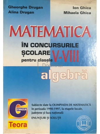 Matematica in concursurile scolare pentru clasele V-VIII