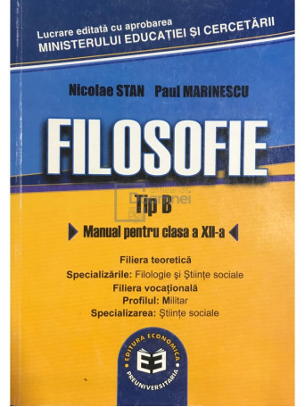 Filosofie - Manual pentru clasa a XII-a - Tip B