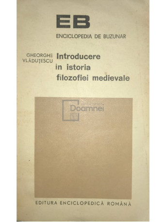 Introducere in istoria filozofiei medievale