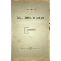 Contributie la Dacia inainte de romani (dedicatie)