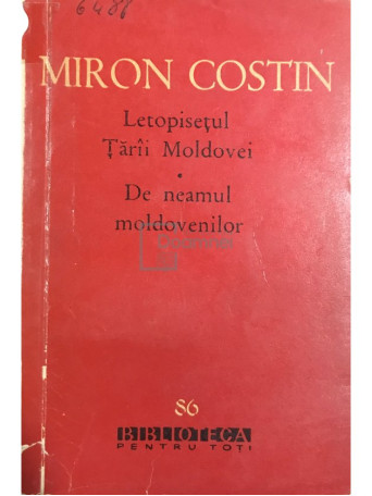 Letopisetul Tarii Moldovei - De neamul moldovenilor