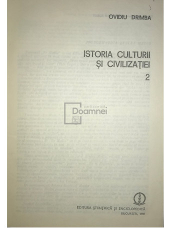 Istoria culturii si civilizatiei - vol 2