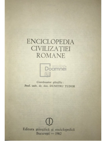 Enciclopedia civilizatiei romane