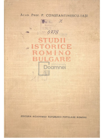 Studii istorice romano-bulgare