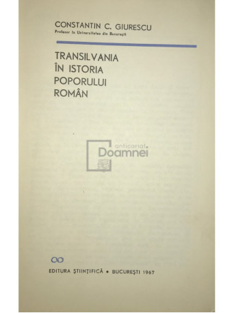 Transilvania in istoria poporului roman