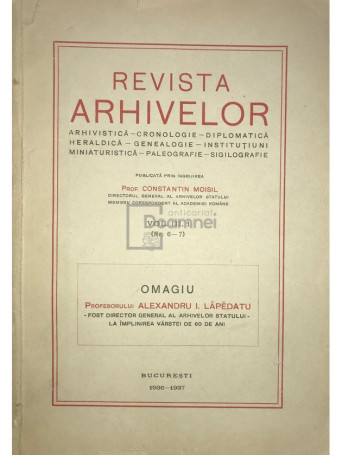 Revista arhivelor - vol. III (nr 6-7)