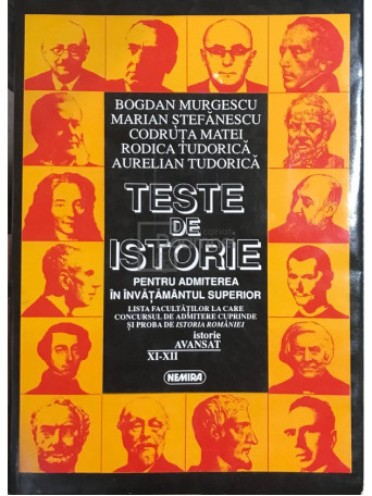 Teste de istorie pentru admiterea in invatamantul superior