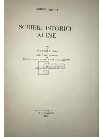 Scrieri istorice alese