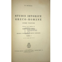 Studii istorice greco-romane, 2 vol.