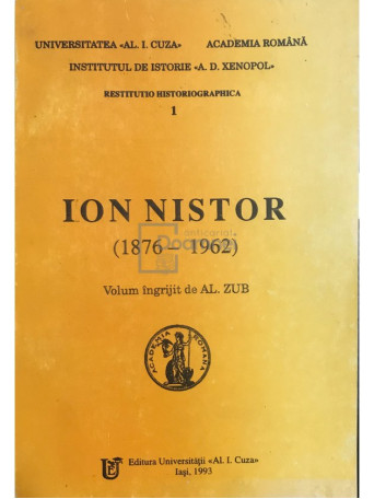 Ion Nistor (1876-1962) (dedicatie)