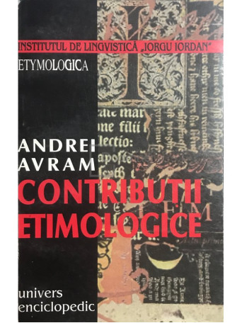 Contributii etimologice