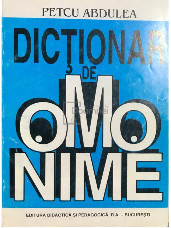 Dictionar de omonime