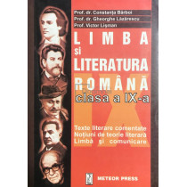 Limba si literatura romana - clasa a IX-a