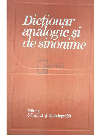 Dictionar analogic si de sinonime